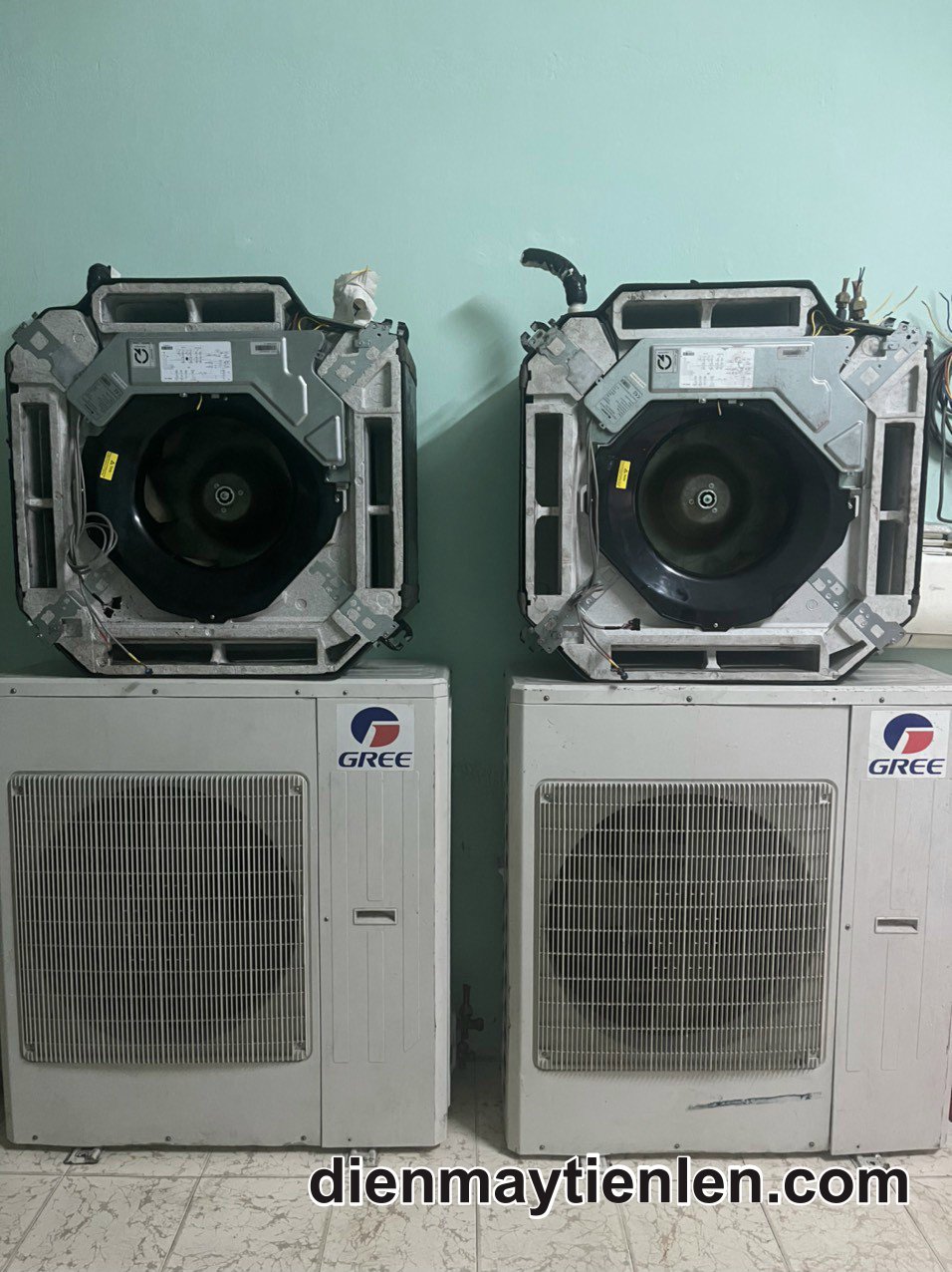 Máy lạnh âm trần cũ Gree