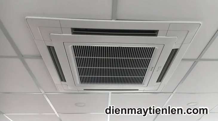 Máy lạnh âm trần cũ Mitsubishi